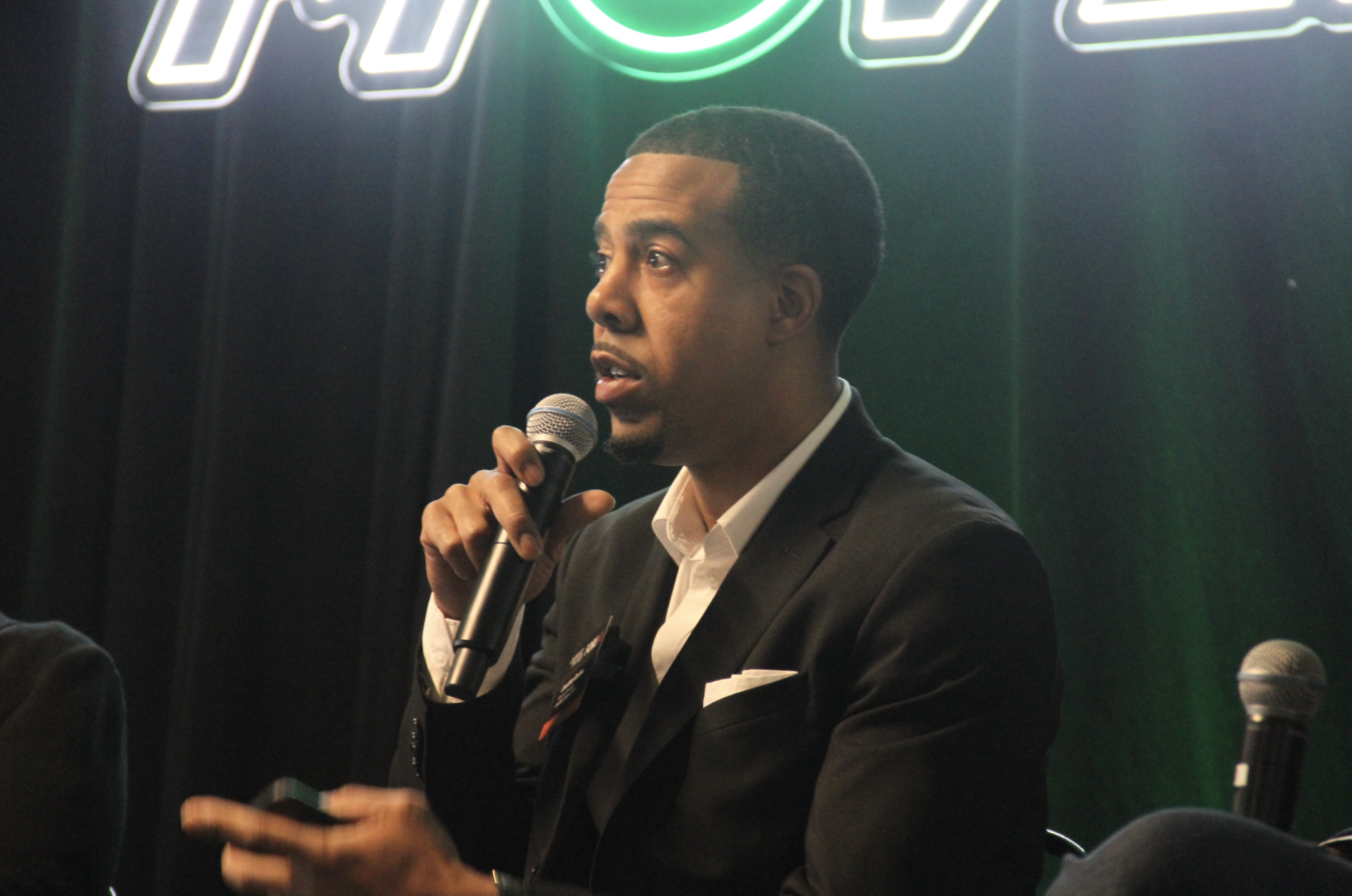 Jonathan Barlow at event